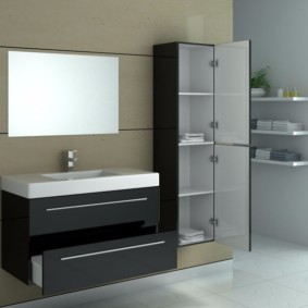 kabinet cermin bilik mandi