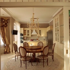 cuisine salle à manger design classique