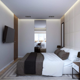 bilik tidur 10 meter persegi dengan almari pakaian