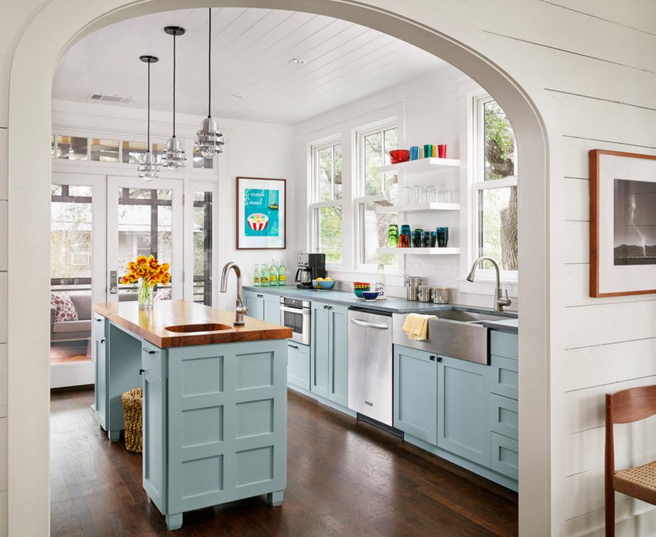 mutfakta bir kapı yerine bir kemer