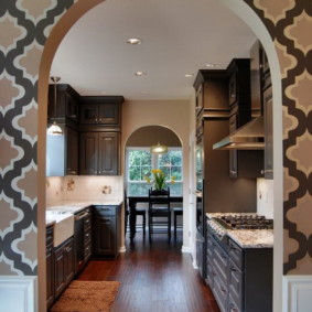 kapı fotoğrafları yerine mutfağa kemerler