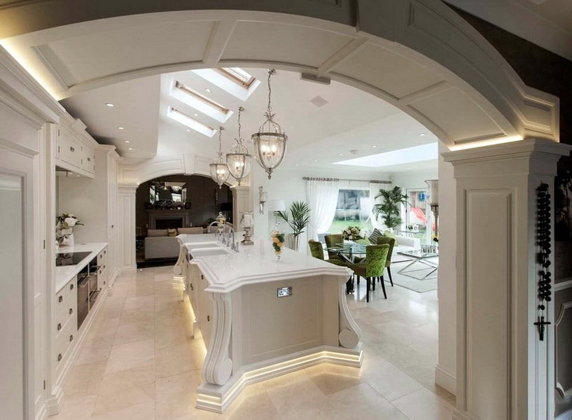 kapı yerine mutfağa kemerler