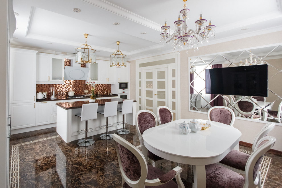 decor de perete în plasma bucătăriei