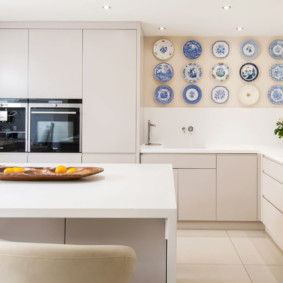 decor de perete în fotografia de bucătărie