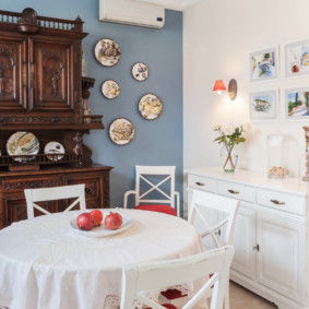 decor de perete în ideile de design de bucătărie