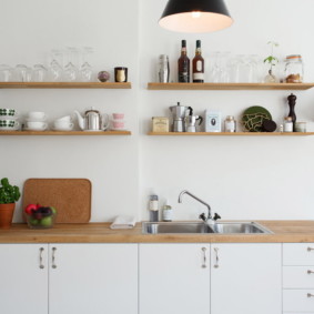 decor de perete în interiorul bucătăriei