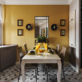 decor de perete în bucătărie idei interioare