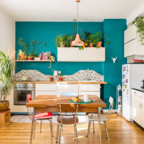 decor de perete în opțiunile fotografiei din bucătărie