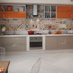 decor de perete în bucătărie