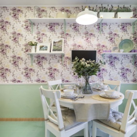 decor de perete în ideile de design de bucătărie