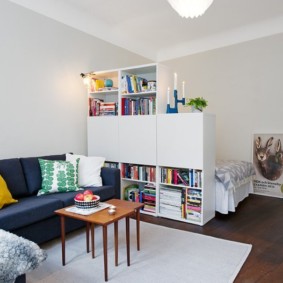 chambre et chambre d'enfants dans une seule pièce