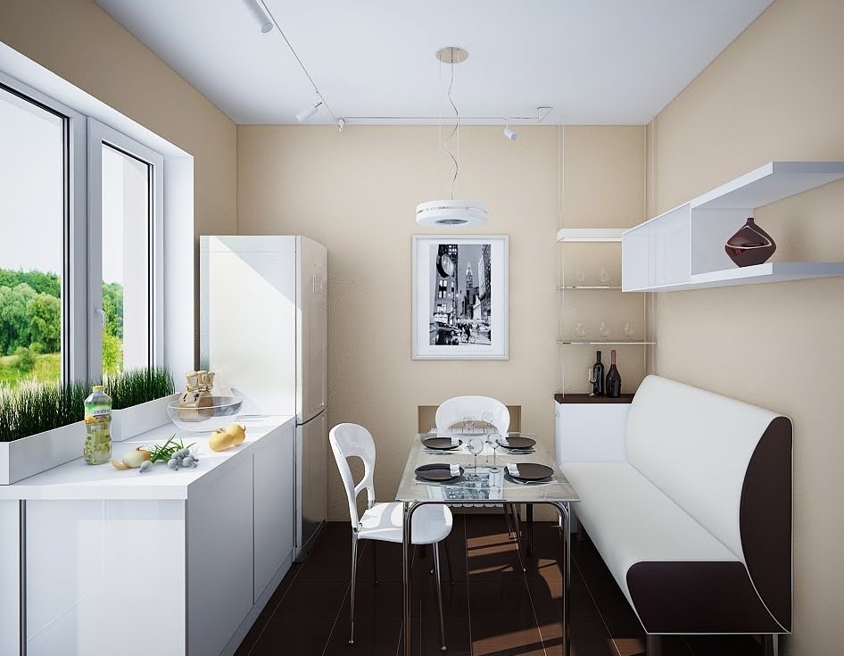 разтегателен диван за кухненските фотографии