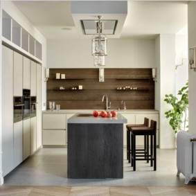 kitchen combined with a balcony interior photo