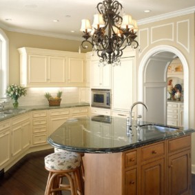 mutfak tasarımı ile kemer iç fotoğraf