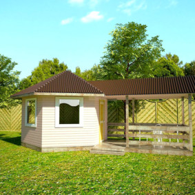 Το έργο του τύπου καλοκαιρινής κουζίνας