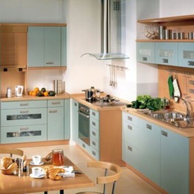 kitchen design with air duct