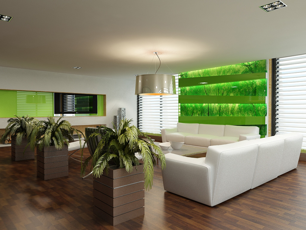 intérieur de l'appartement de style éco