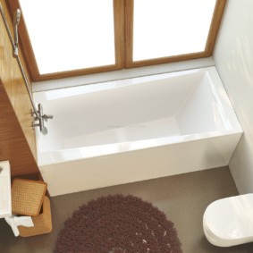 Bồn tắm bằng đá cẩm thạch trắng hình chữ nhật