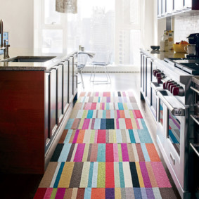 Alfombra hecha a mano patchwork