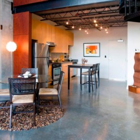 Alfombra redonda estilo alfombra de cocina