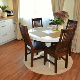 Pequeño tapete redondo