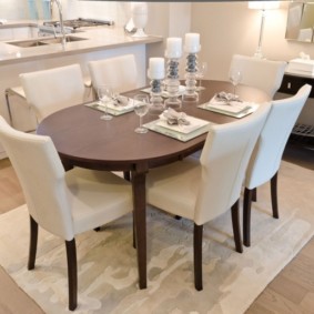 Sillas de cocina blancas tapizadas