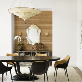 Tấm hoàn thiện trong phòng khách nhà bếp