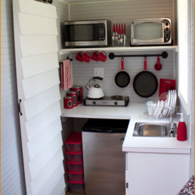 Reka bentuk dapur sudut kecil