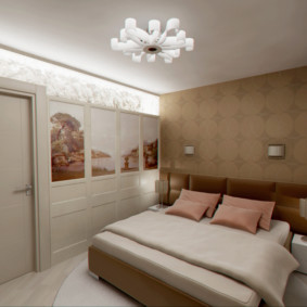 Lustre blanc sur un plafond plat