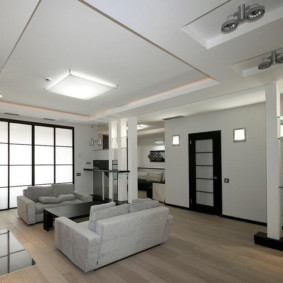 Conception de salon avec deux canapés