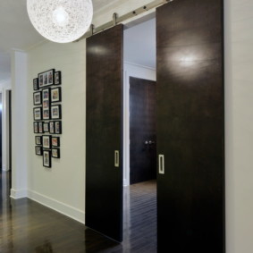 Portes coulissantes sombres