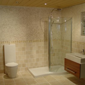 Interiorul baii in stil minimalist