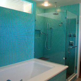 Lampa de tavan în duș