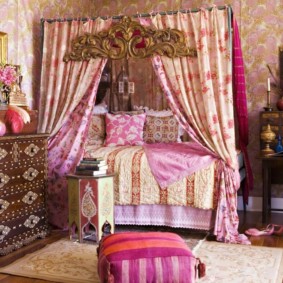 Beau décor de chambre arabe