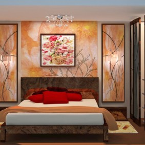 Peinture sur le mur d'une chambre