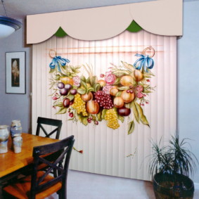 Jaluzele din țesătură cu imprimare foto pentru bucătărie