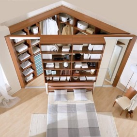 hoek kleedkamer in de slaapkamer
