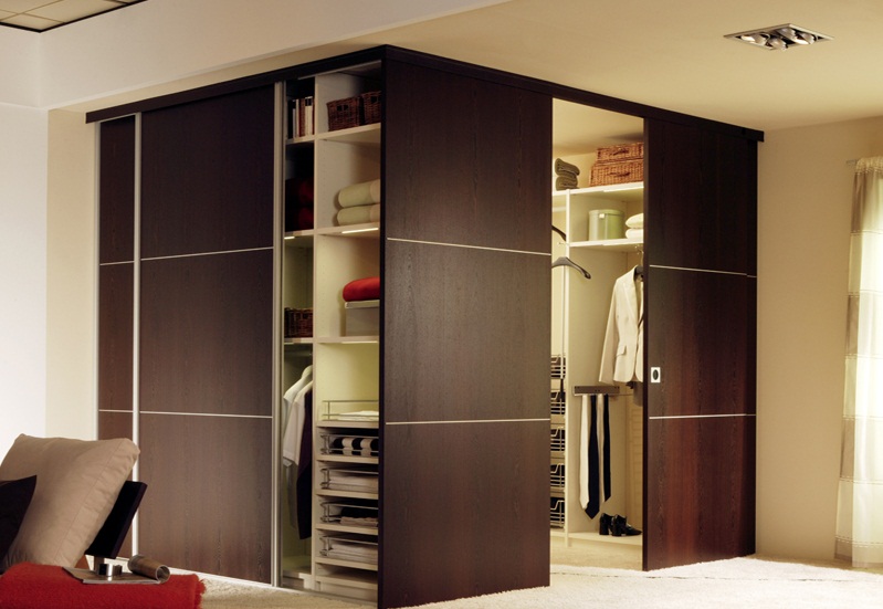 kleedkamer in de slaapkamer decor ideeën