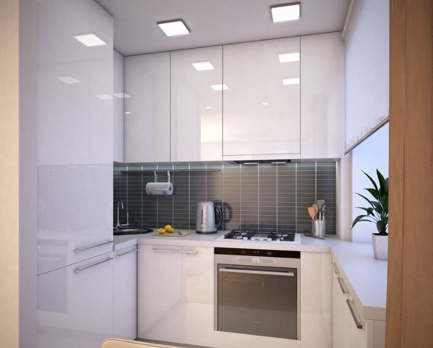 Minimalisme à l'intérieur de la cuisine de Khrouchtchev