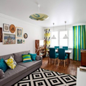 Intérieur de salon de style scandinave