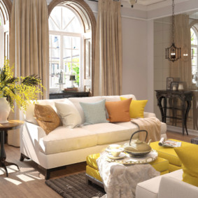 idées de décoration de salon de style campagnard