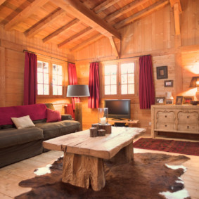 idées de salon de style campagnard intérieur