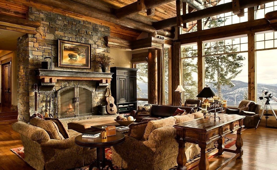 options d'idées de salon de style campagnard