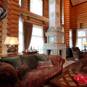 idées de salon de style campagnard