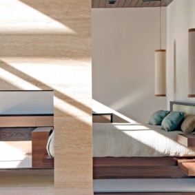 intérieur de la chambre par décor d'idées feng shui