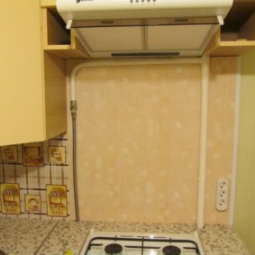 comment cacher un tuyau de gaz dans les idées de décoration de cuisine