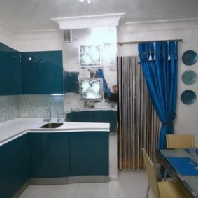 kitchen with ventilation duct