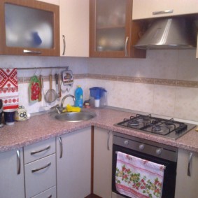 Ensemble d'angle pour évier rond