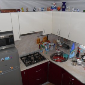 Triangle de travail dans la cuisine de Khrouchtchev