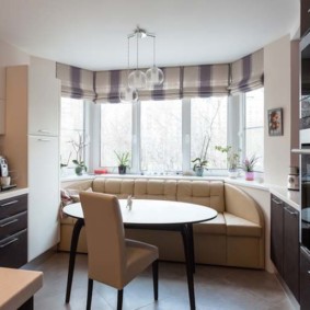 kitchen with bay window options